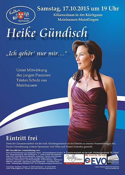 Konzert vom 17.10.2015, Heike Gündisch und Tristan Schulz 